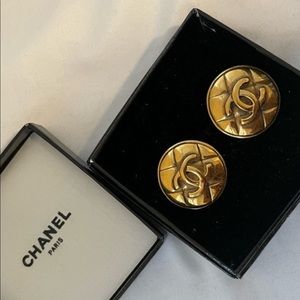 Authentic Chanel clip on earrings